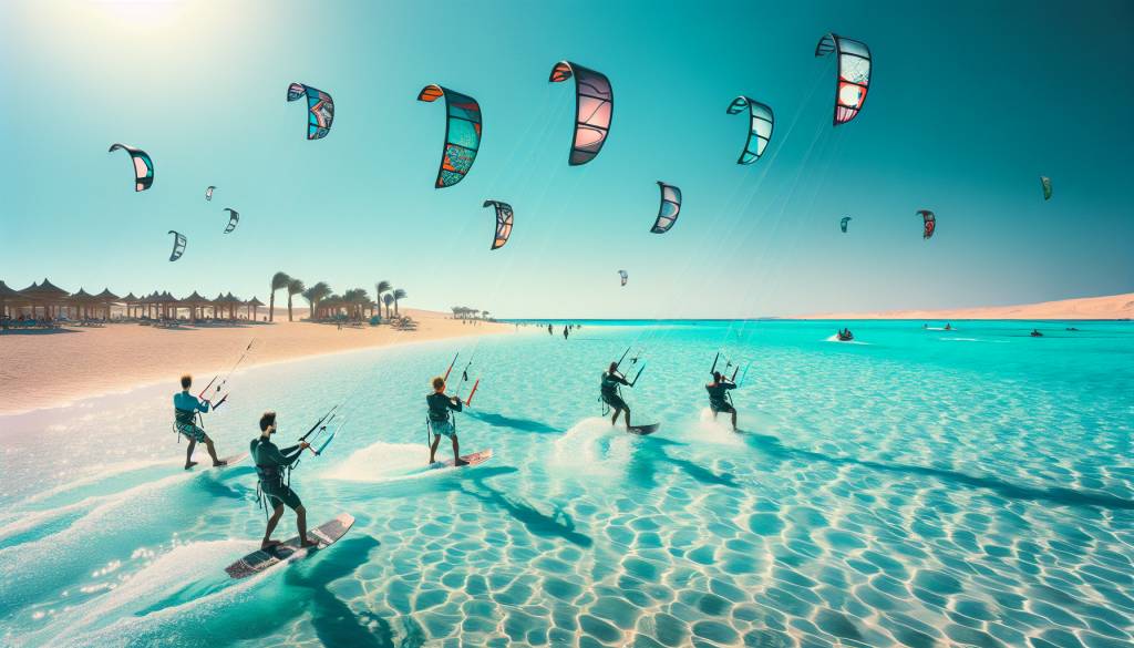 the best kiteboarding conditions in el gouna, egypt